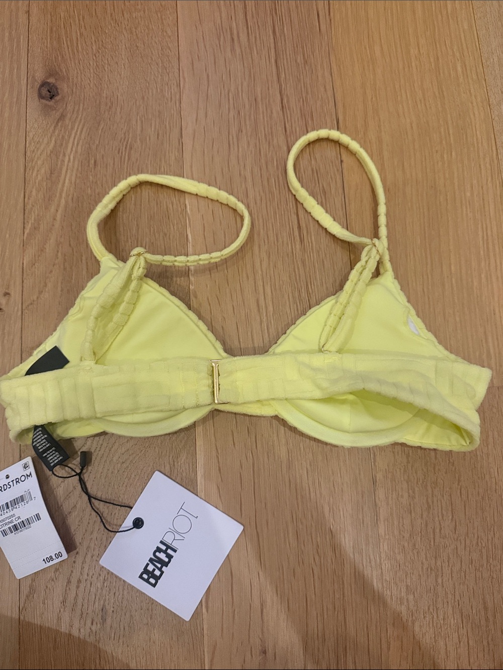 Beach Riot Yellow Textured Bra Top - Picture 3 of 3